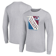 Colorado Avalanche Starter Shield Long Sleeve Graphic T-Shirt -  NHL T-shirts