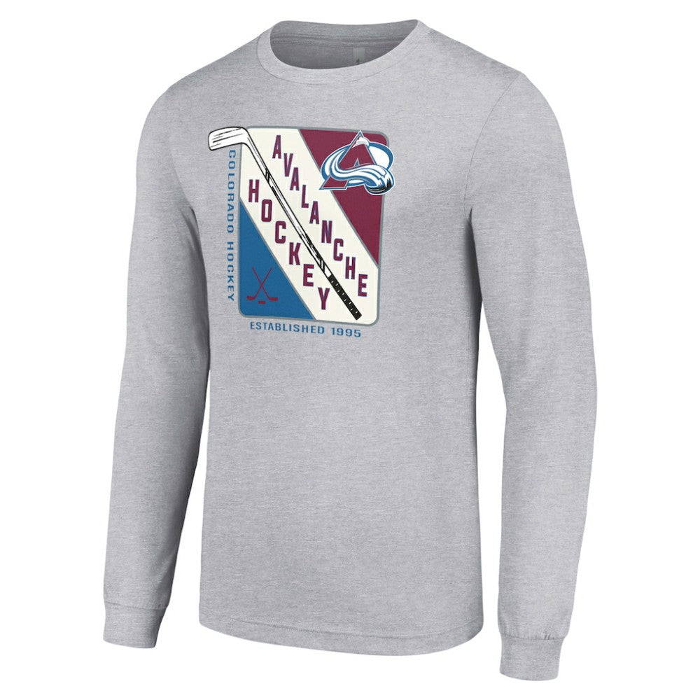 Colorado Avalanche Starter Shield Long Sleeve Graphic T-Shirt -  NHL T-shirts