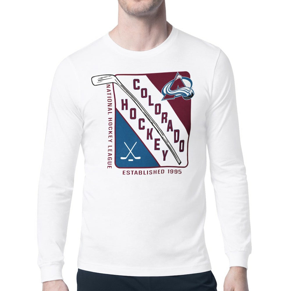 Colorado Avalanche Starter Shield Long Sleeve Graphic T-Shirt -  NHL T-shirts