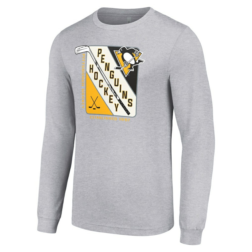 Pittsburgh Penguins Starter Shield Long Sleeve Graphic T-Shirt -  NHL T-shirts
