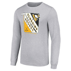 Pittsburgh Penguins Starter Shield Long Sleeve Graphic T-Shirt -  NHL T-shirts
