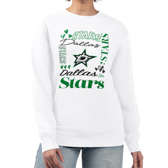 Dallas Stars G-III 4Her by Carl Banks Women's Collage Graphic Fleece Long Sleeve Pullover Sweatshirt -  NHL Sweatshirts