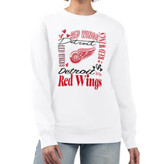 Detroit Red Wings G-III 4Her by Carl Banks Women's Collage Graphic Fleece Long Sleeve Pullover Sweatshirt -  NHL Sweatshirts