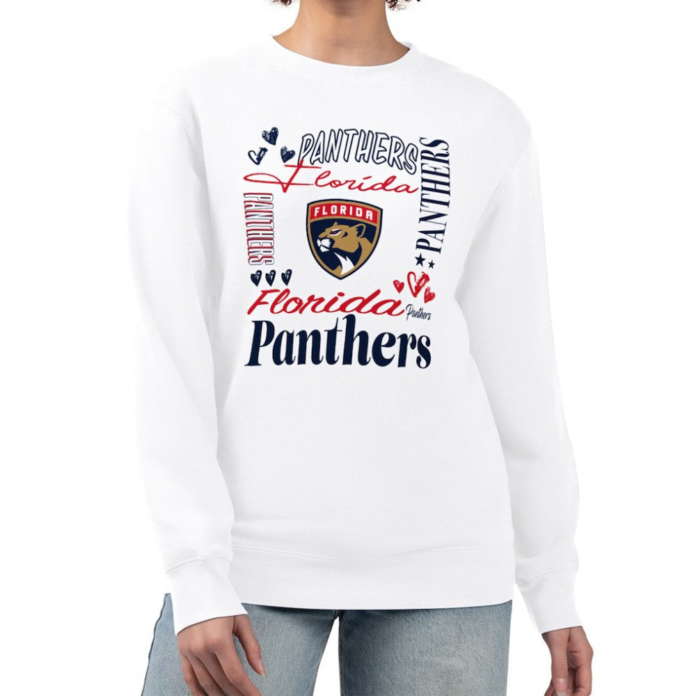 Florida Panthers G-III 4Her by Carl Banks Women's Collage Graphic Fleece Long Sleeve Pullover Sweatshirt -  NHL Sweatshirts