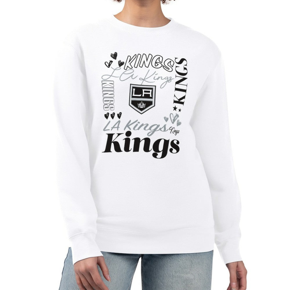 Los Angeles Kings G-III 4Her by Carl Banks Women's Collage Graphic Fleece Long Sleeve Pullover Sweatshirt -  NHL Sweatshirts