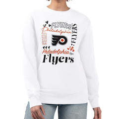 Philadelphia Flyers G-III 4Her by Carl Banks Women's Collage Graphic Fleece Long Sleeve Pullover Sweatshirt -  NHL Sweatshirts