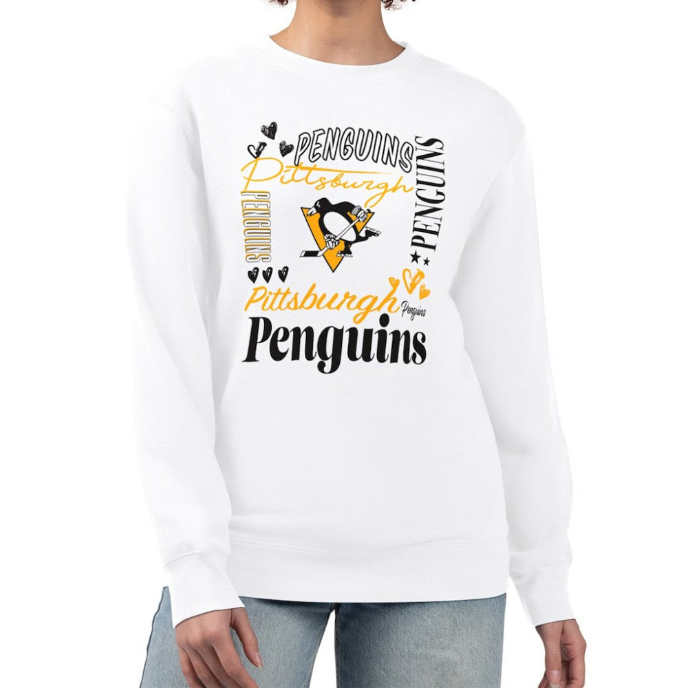 Pittsburgh Penguins G-III 4Her by Carl Banks Women's Collage Graphic Fleece Long Sleeve Pullover Sweatshirt -  NHL Sweatshirts