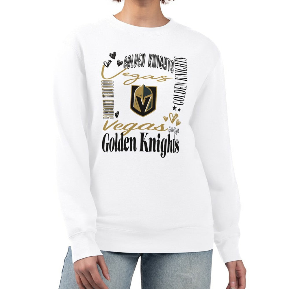 Vegas Golden Knights G-III 4Her by Carl Banks Women's Collage Graphic Fleece Long Sleeve Pullover Sweatshirt -  NHL Sweatshirts
