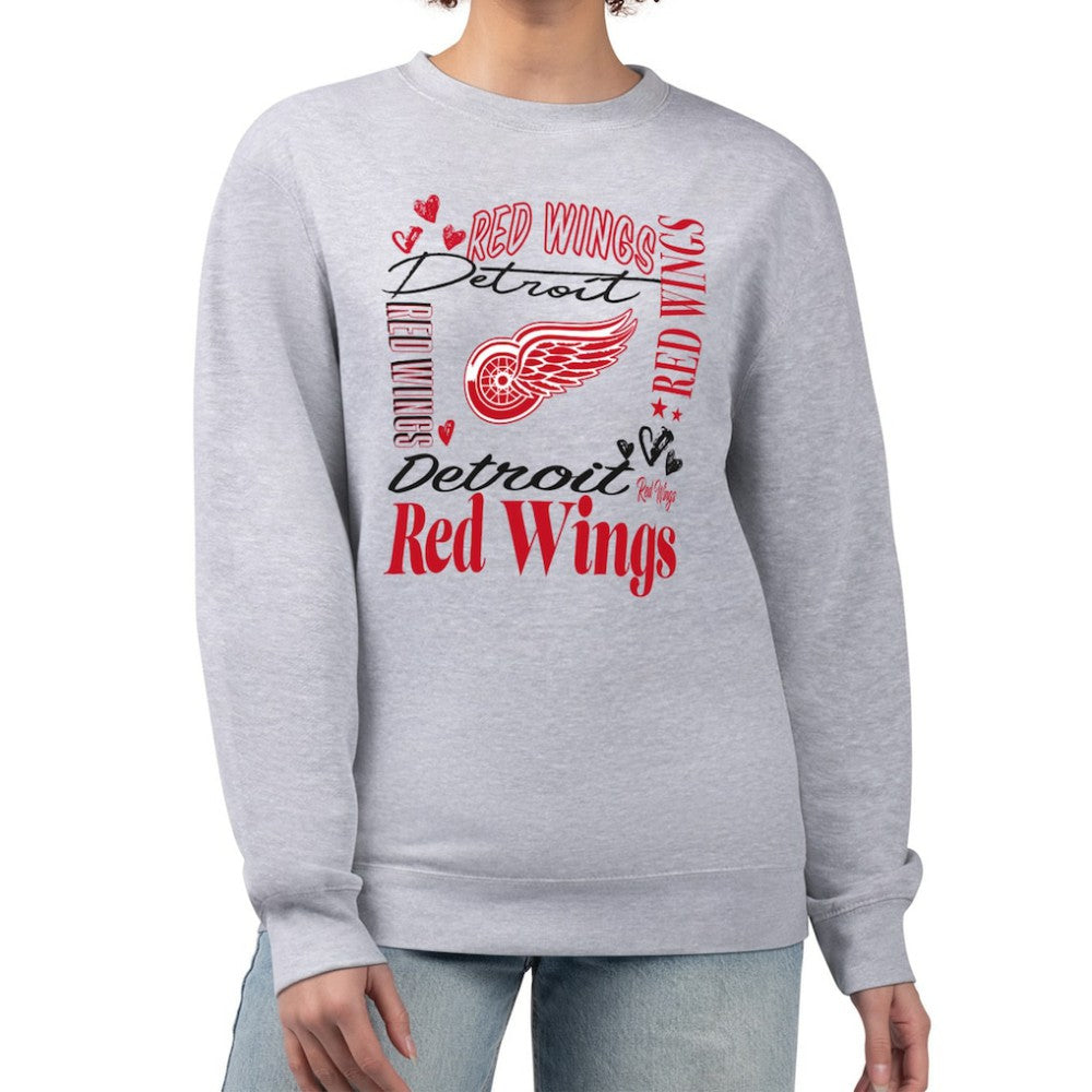 Detroit Red Wings G-III 4Her by Carl Banks Women's Collage Graphic Fleece Long Sleeve Pullover Sweatshirt -  NHL Sweatshirts