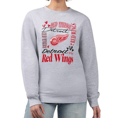 Detroit Red Wings G-III 4Her by Carl Banks Women's Collage Graphic Fleece Long Sleeve Pullover Sweatshirt -  NHL Sweatshirts