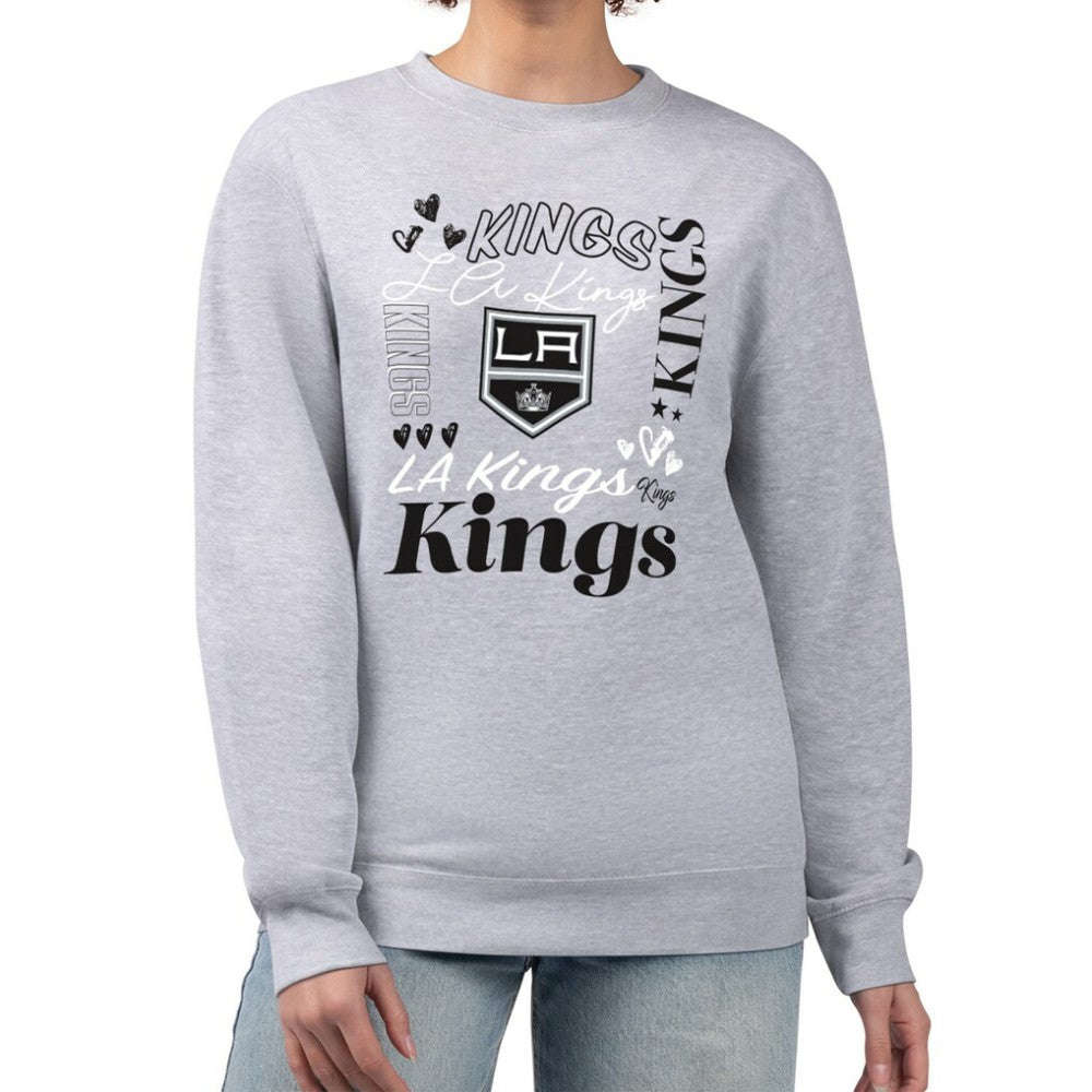 Los Angeles Kings G-III 4Her by Carl Banks Women's Collage Graphic Fleece Long Sleeve Pullover Sweatshirt -  NHL Sweatshirts