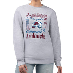 Colorado Avalanche G-III 4Her by Carl Banks Women's Collage Graphic Fleece Long Sleeve Pullover Sweatshirt -  NHL Sweatshirts