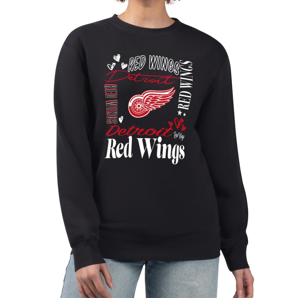 Detroit Red Wings G-III 4Her by Carl Banks Women's Collage Graphic Fleece Long Sleeve Pullover Sweatshirt -  NHL Sweatshirts