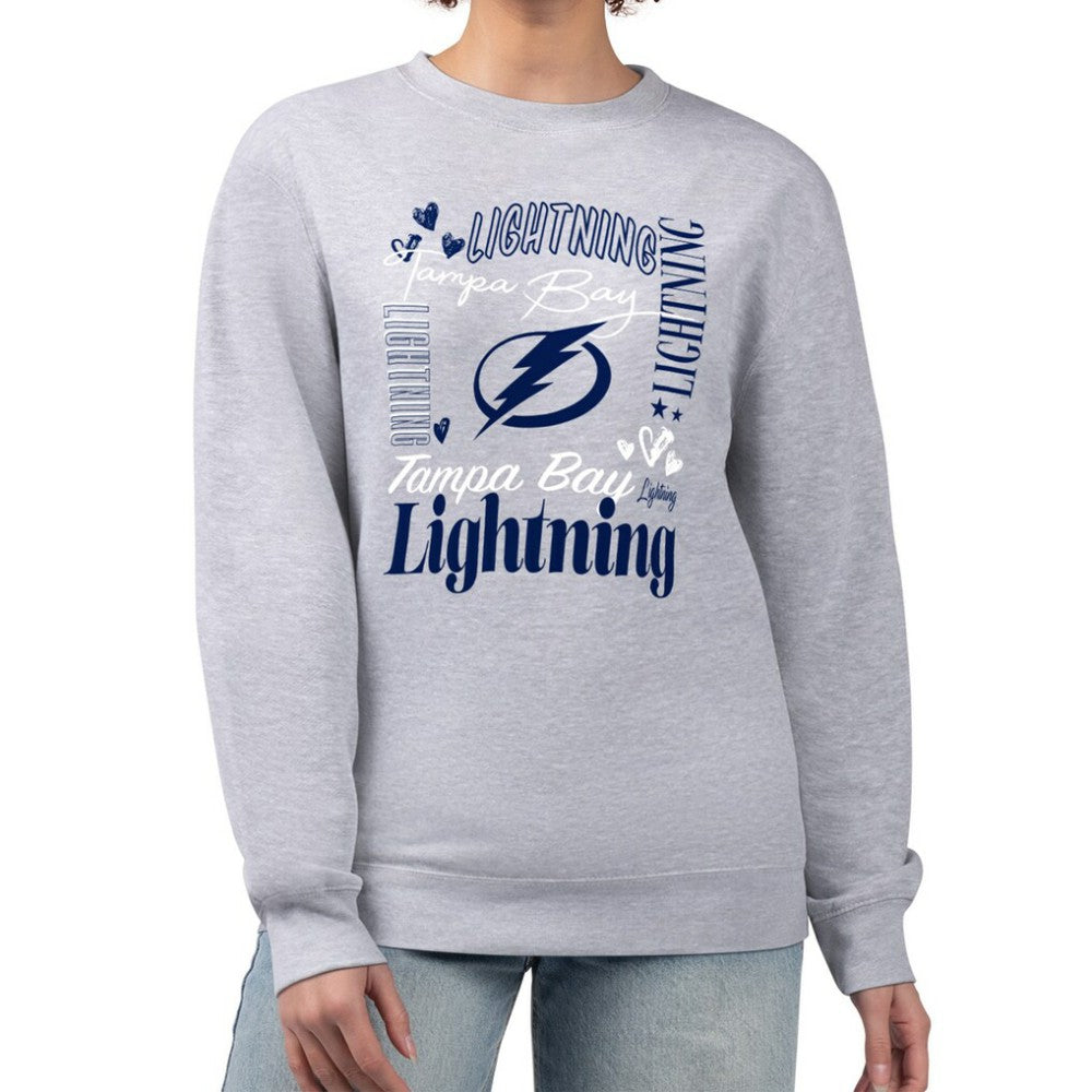 Tampa Bay Lightning G-III 4Her by Carl Banks Women's Collage Graphic Fleece Long Sleeve Pullover Sweatshirt -  NHL Sweatshirts