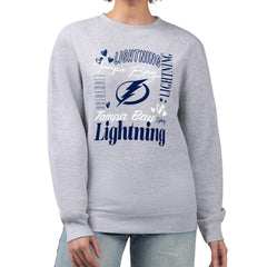 Tampa Bay Lightning G-III 4Her by Carl Banks Women's Collage Graphic Fleece Long Sleeve Pullover Sweatshirt -  NHL Sweatshirts