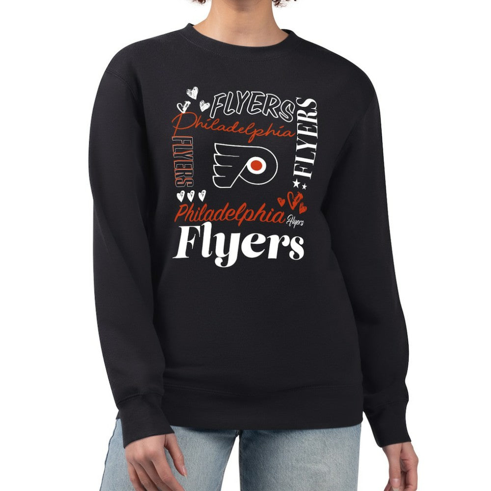 Philadelphia Flyers G-III 4Her by Carl Banks Women's Collage Graphic Fleece Long Sleeve Pullover Sweatshirt -  NHL Sweatshirts
