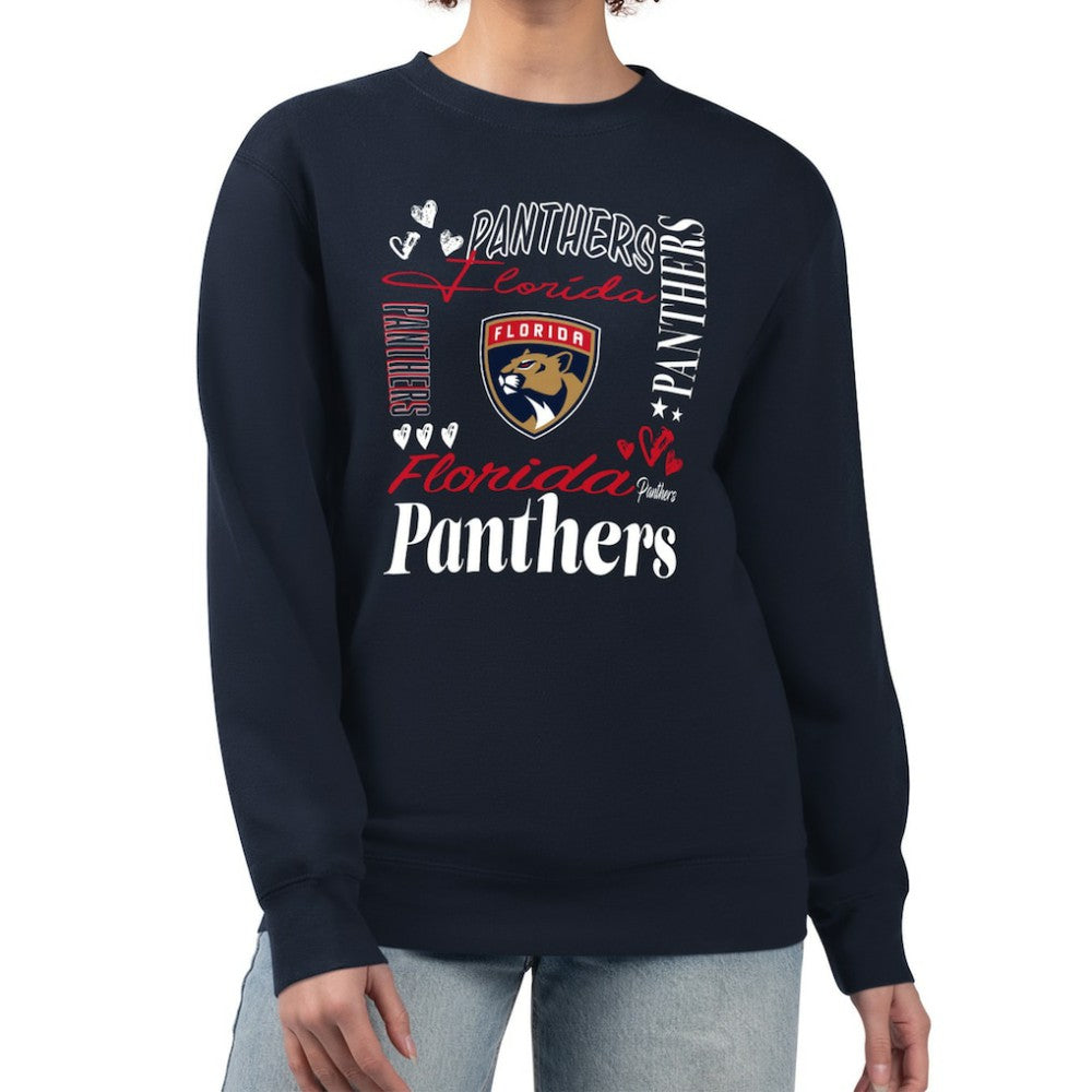 Florida Panthers G-III 4Her by Carl Banks Women's Collage Graphic Fleece Long Sleeve Pullover Sweatshirt -  NHL Sweatshirts