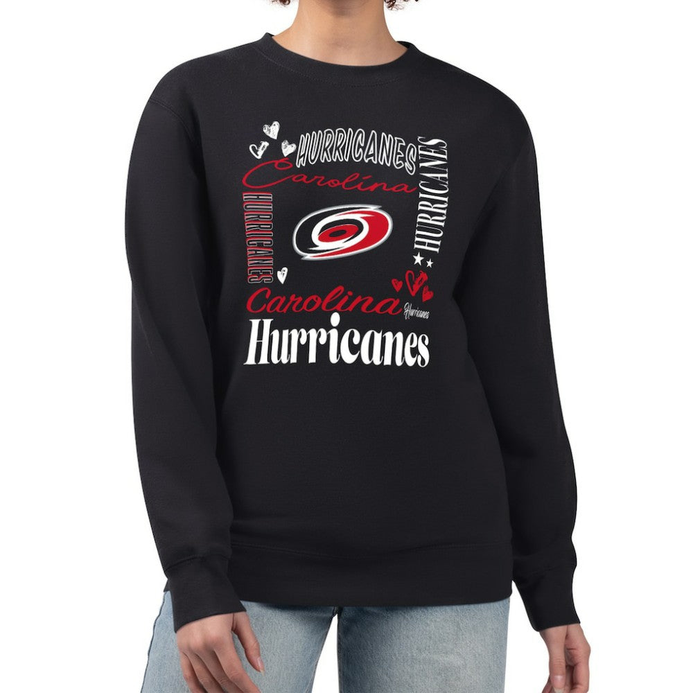 Carolina Hurricanes G-III 4Her by Carl Banks Women's Collage Graphic Fleece Long Sleeve Pullover Sweatshirt -  NHL Sweatshirts