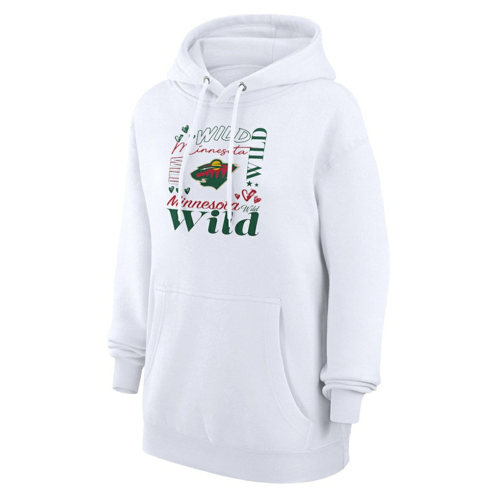 Minnesota Wild G-III 4Her by Carl Banks Women's Collage Team Graphic Tri-Blend Fleece Pullover Hoodie -  NHL Hoodies