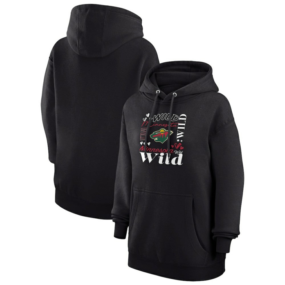Minnesota Wild G-III 4Her by Carl Banks Women's Collage Team Graphic Tri-Blend Fleece Pullover Hoodie -  NHL Hoodies