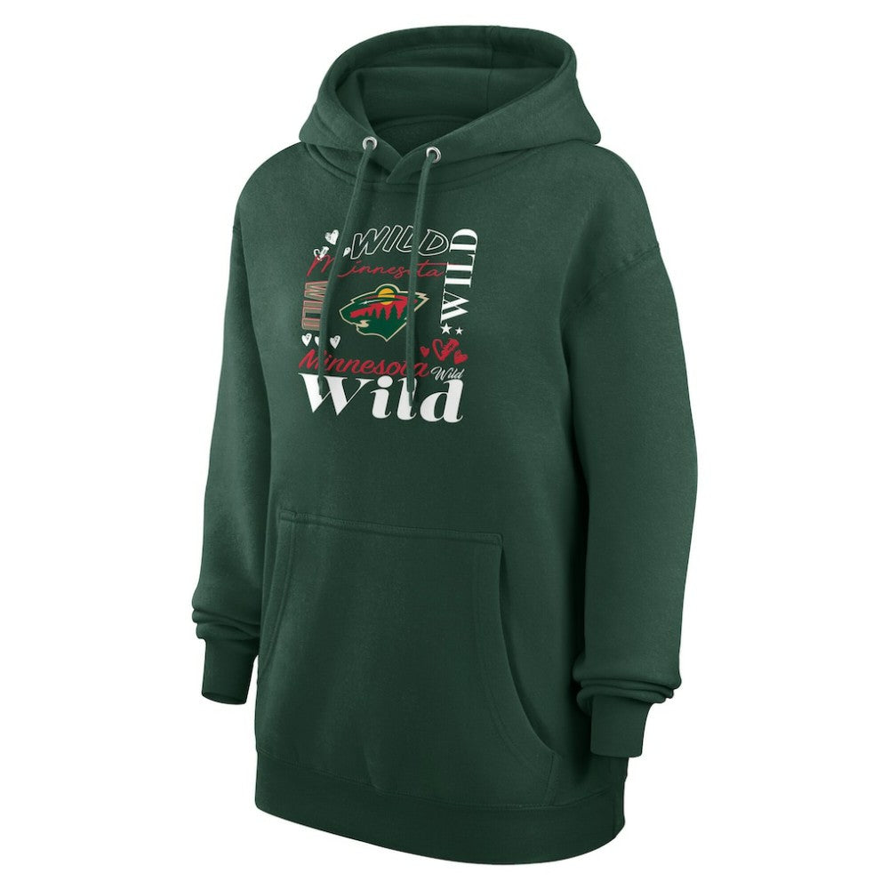 Minnesota Wild G-III 4Her by Carl Banks Women's Collage Team Graphic Tri-Blend Fleece Pullover Hoodie -  NHL Hoodies