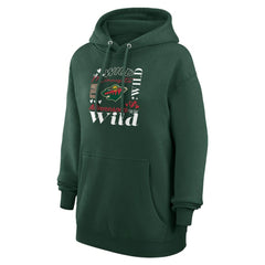 Minnesota Wild G-III 4Her by Carl Banks Women's Collage Team Graphic Tri-Blend Fleece Pullover Hoodie -  NHL Hoodies
