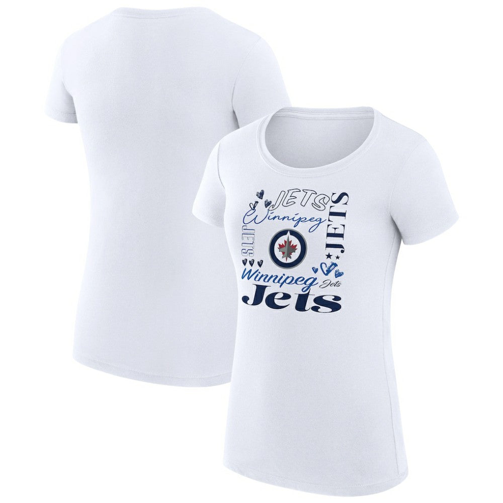 Winnipeg Jets G-III 4Her by Carl Banks Women's Super-Slim Fit Lightweight Collage Team Graphic T-Shirt -  NHL T-shirts