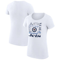 Winnipeg Jets G-III 4Her by Carl Banks Women's Super-Slim Fit Lightweight Collage Team Graphic T-Shirt -  NHL T-shirts