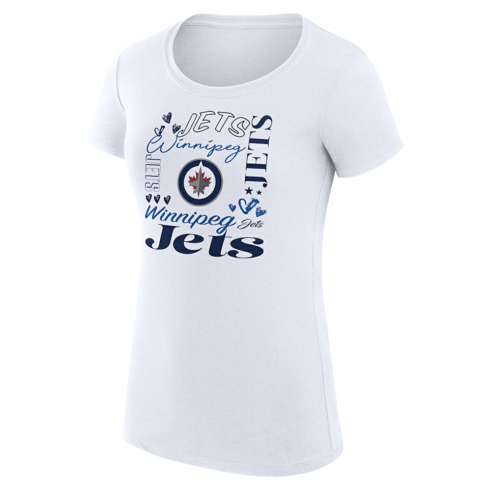 Winnipeg Jets G-III 4Her by Carl Banks Women's Super-Slim Fit Lightweight Collage Team Graphic T-Shirt -  NHL T-shirts