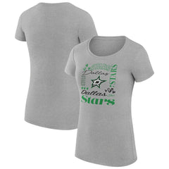 Dallas Stars G-III 4Her by Carl Banks Women's Super-Slim Fit Lightweight Collage Team Graphic T-Shirt -  NHL T-shirts