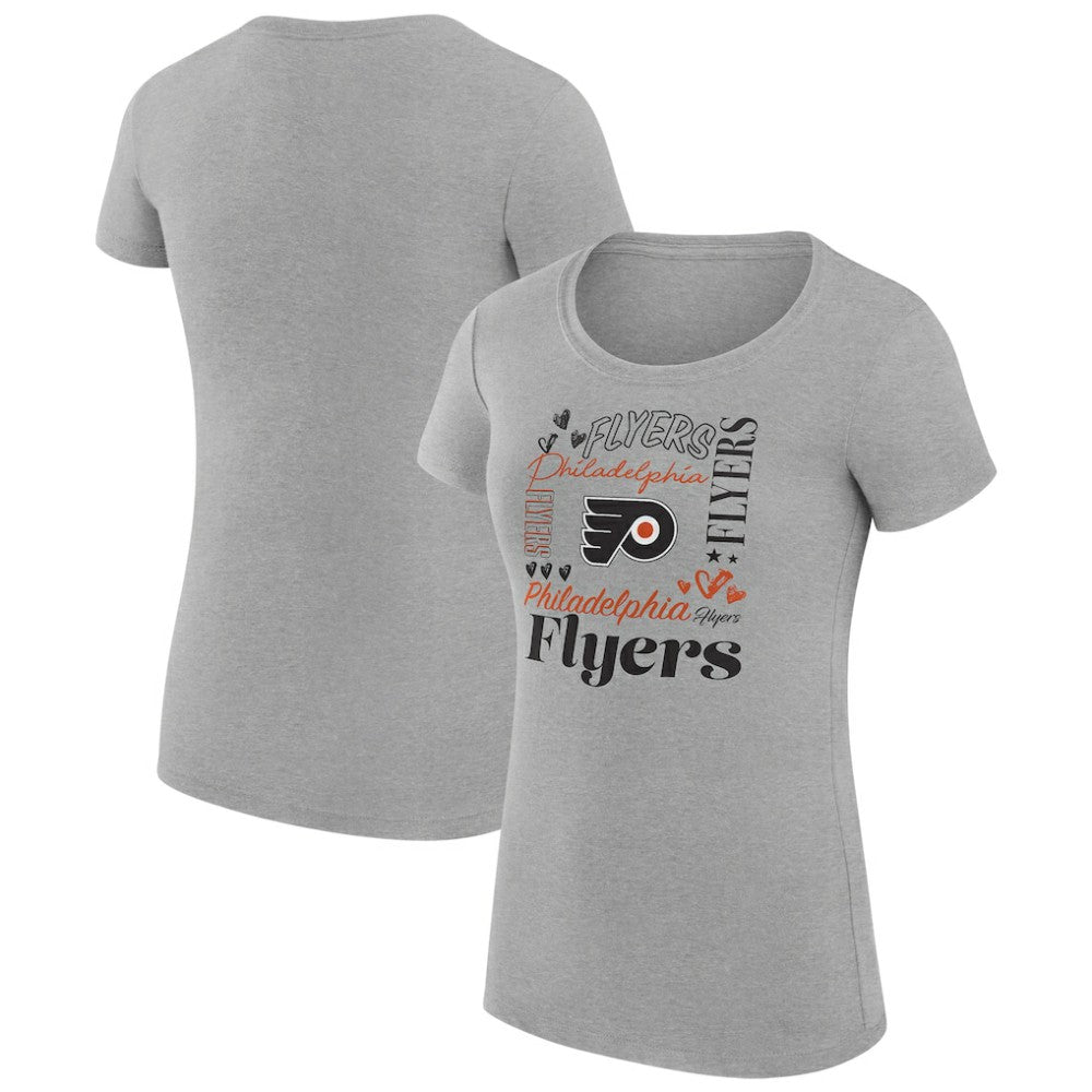 Philadelphia Flyers G-III 4Her by Carl Banks Women's Super-Slim Fit Lightweight Collage Team Graphic T-Shirt -  NHL T-shirts