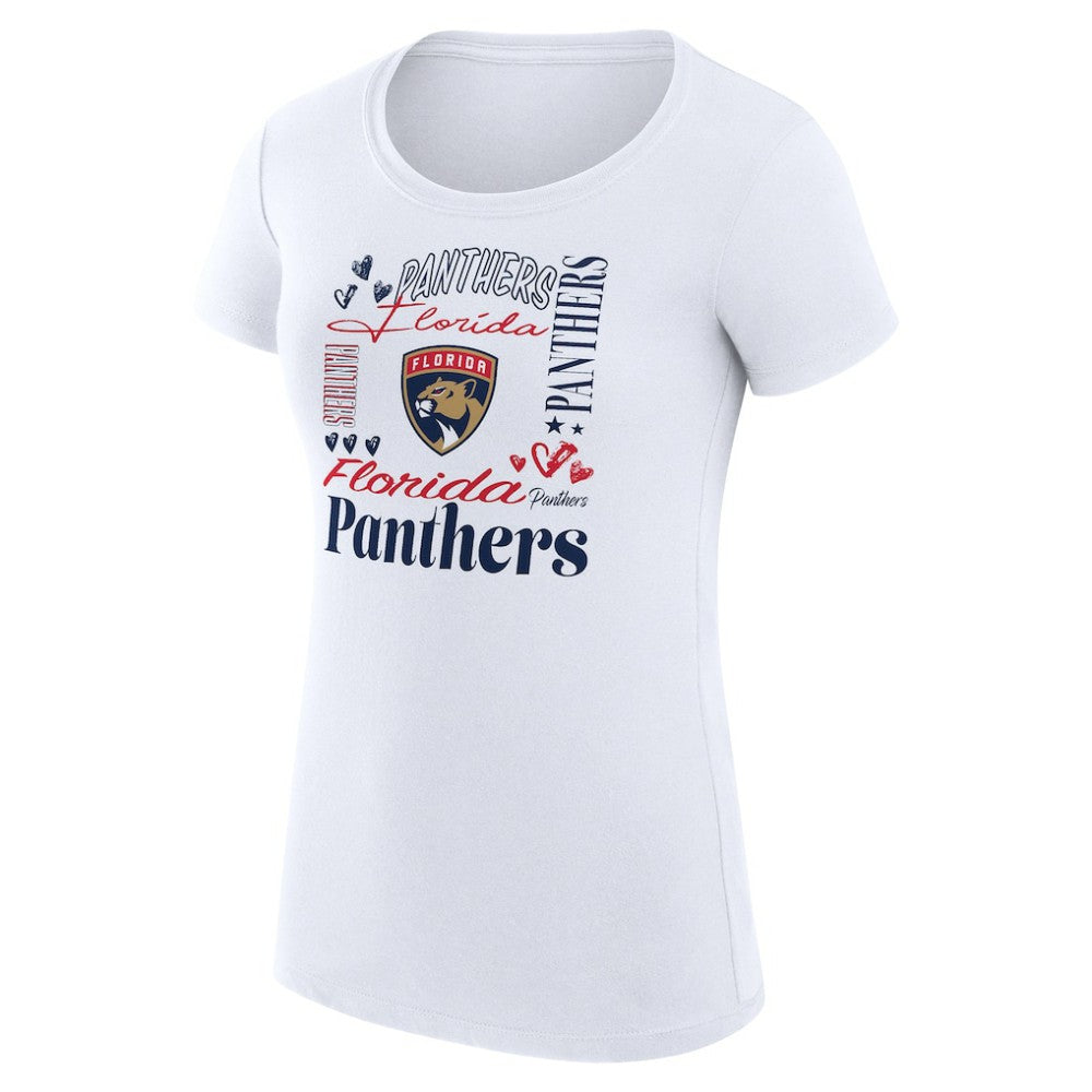 Florida Panthers G-III 4Her by Carl Banks Women's Super-Slim Fit Lightweight Collage Team Graphic T-Shirt -  NHL T-shirts