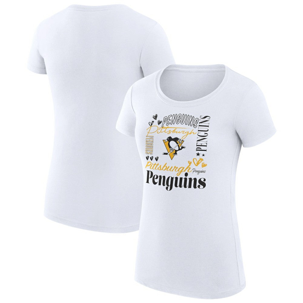 Pittsburgh Penguins G-III 4Her by Carl Banks Women's Super-Slim Fit Lightweight Collage Team Graphic T-Shirt -  NHL T-shirts