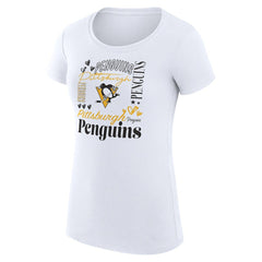 Pittsburgh Penguins G-III 4Her by Carl Banks Women's Super-Slim Fit Lightweight Collage Team Graphic T-Shirt -  NHL T-shirts
