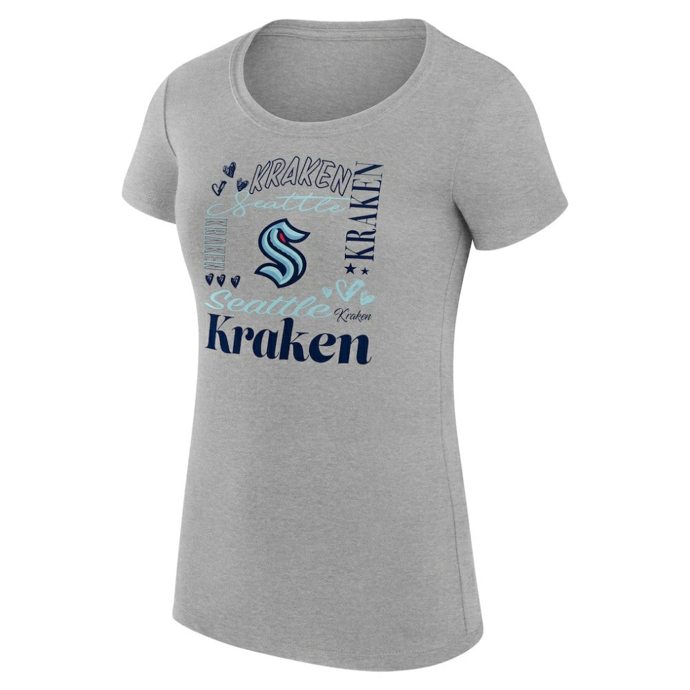 Seattle Kraken G-III 4Her by Carl Banks Women's Super-Slim Fit Lightweight Collage Team Graphic T-Shirt -  NHL T-shirts