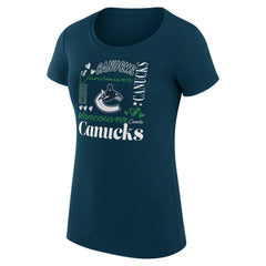Vancouver Canucks G-III 4Her by Carl Banks Women's Super-Slim Fit Lightweight Collage Team Graphic T-Shirt -  NHL T-shirts