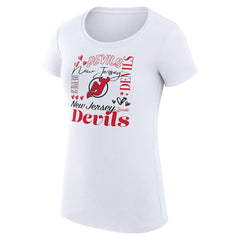 New Jersey Devils G-III 4Her by Carl Banks Women's Super-Slim Fit Lightweight Collage Team Graphic T-Shirt -  NHL T-shirts