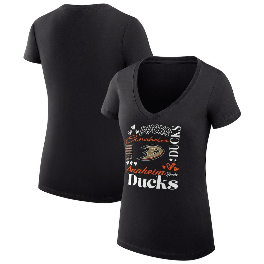Anaheim Ducks G-III 4Her by Carl Banks Women's Super-Slim Fit Lightweight Collage Team Graphic T-Shirt -  NHL T-shirts