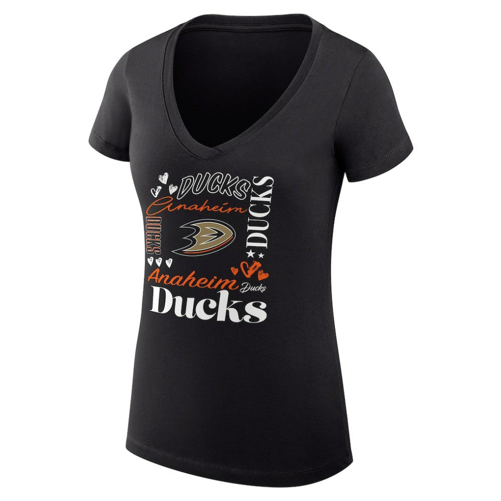 Anaheim Ducks G-III 4Her by Carl Banks Women's Super-Slim Fit Lightweight Collage Team Graphic T-Shirt -  NHL T-shirts