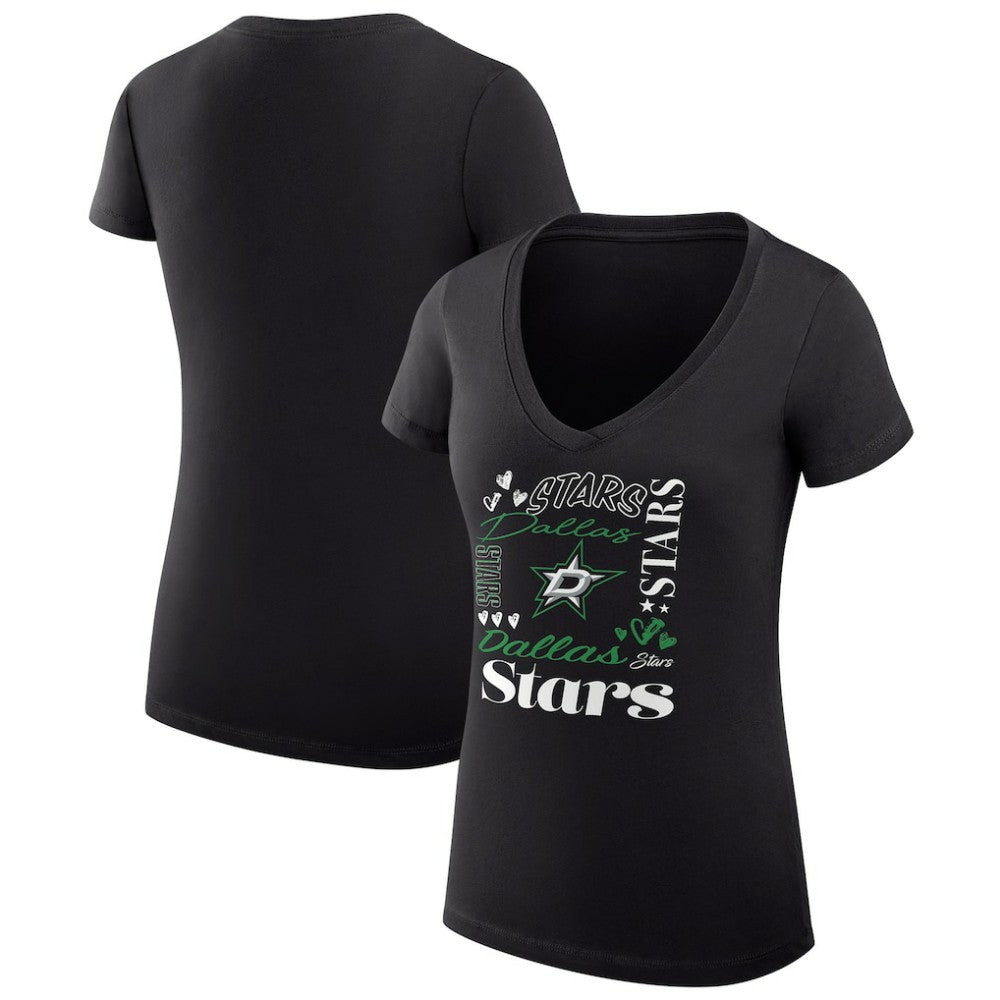 Dallas Stars G-III 4Her by Carl Banks Women's Super-Slim Fit Lightweight Collage Team Graphic T-Shirt -  NHL T-shirts