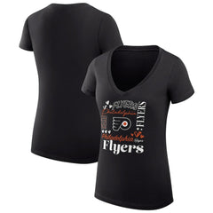 Philadelphia Flyers G-III 4Her by Carl Banks Women's Super-Slim Fit Lightweight Collage Team Graphic T-Shirt -  NHL T-shirts