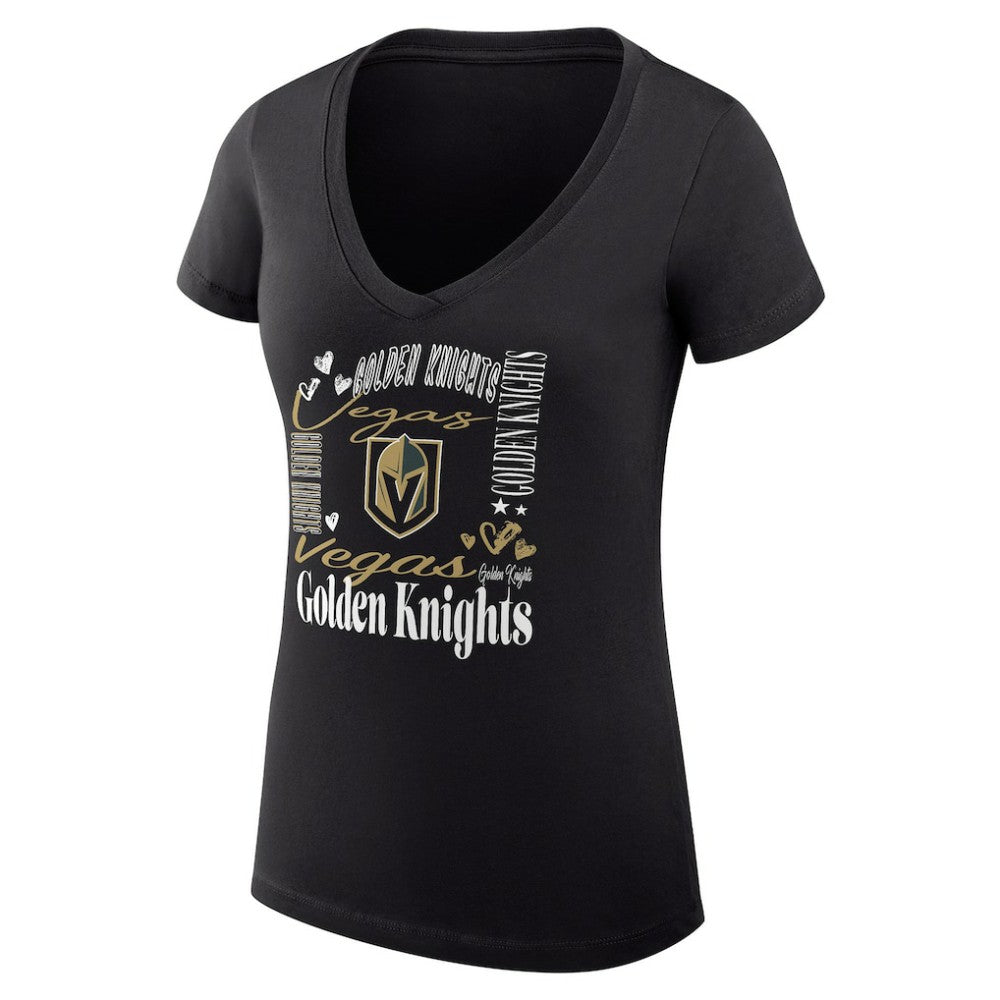 Vegas Golden Knights G-III 4Her by Carl Banks Women's Super-Slim Fit Lightweight Collage Team Graphic T-Shirt -  NHL T-shirts