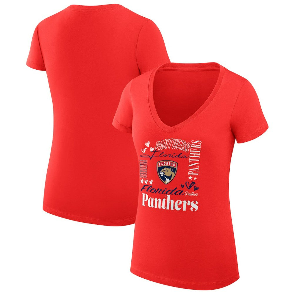 Florida Panthers G-III 4Her by Carl Banks Women's Super-Slim Fit Lightweight Collage Team Graphic T-Shirt -  NHL T-shirts