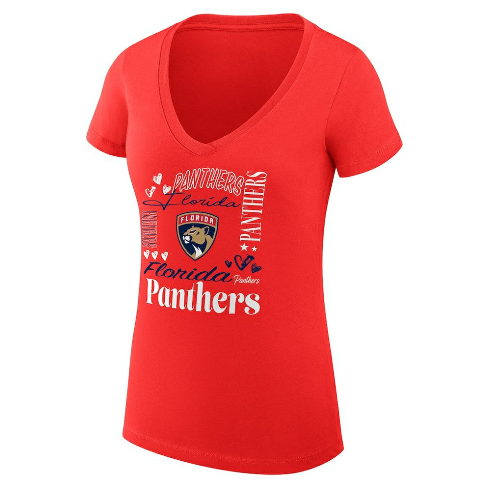 Florida Panthers G-III 4Her by Carl Banks Women's Super-Slim Fit Lightweight Collage Team Graphic T-Shirt -  NHL T-shirts