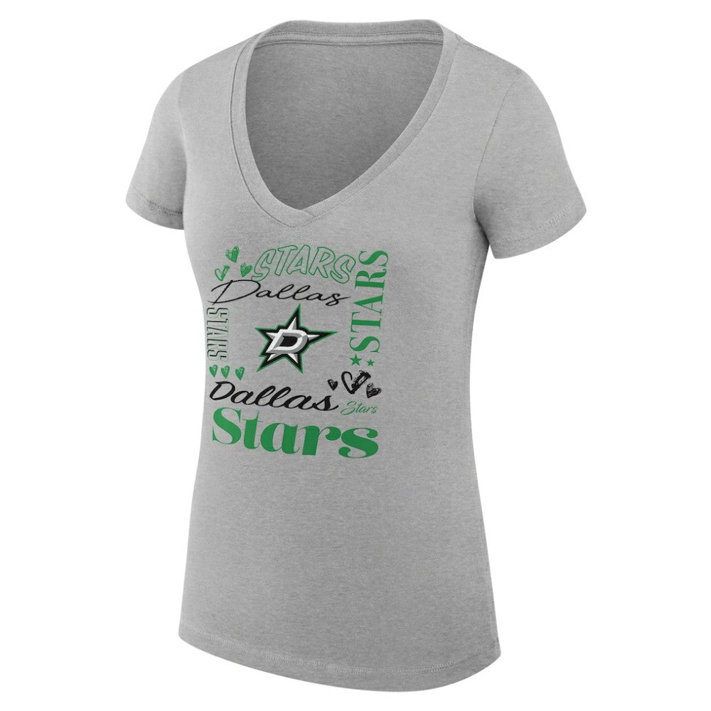 Dallas Stars G-III 4Her by Carl Banks Women's Super-Slim Fit Lightweight Collage Team Graphic T-Shirt -  NHL T-shirts