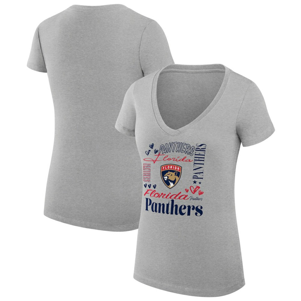Florida Panthers G-III 4Her by Carl Banks Women's Super-Slim Fit Lightweight Collage Team Graphic T-Shirt -  NHL T-shirts