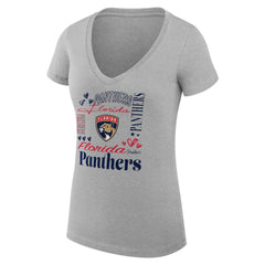Florida Panthers G-III 4Her by Carl Banks Women's Super-Slim Fit Lightweight Collage Team Graphic T-Shirt -  NHL T-shirts