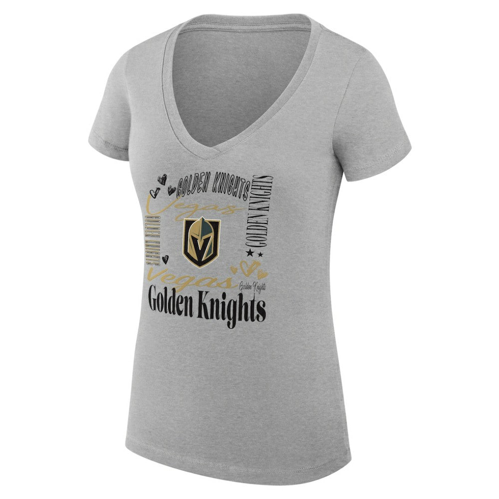 Vegas Golden Knights G-III 4Her by Carl Banks Women's Super-Slim Fit Lightweight Collage Team Graphic T-Shirt -  NHL T-shirts