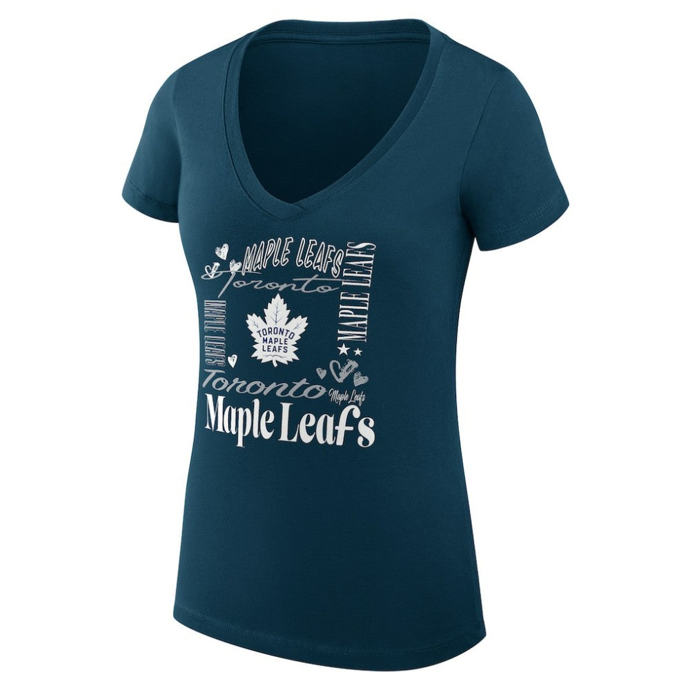 Toronto Maple Leafs G-III 4Her by Carl Banks Women's Super-Slim Fit Lightweight Collage Team Graphic T-Shirt -  NHL T-shirts