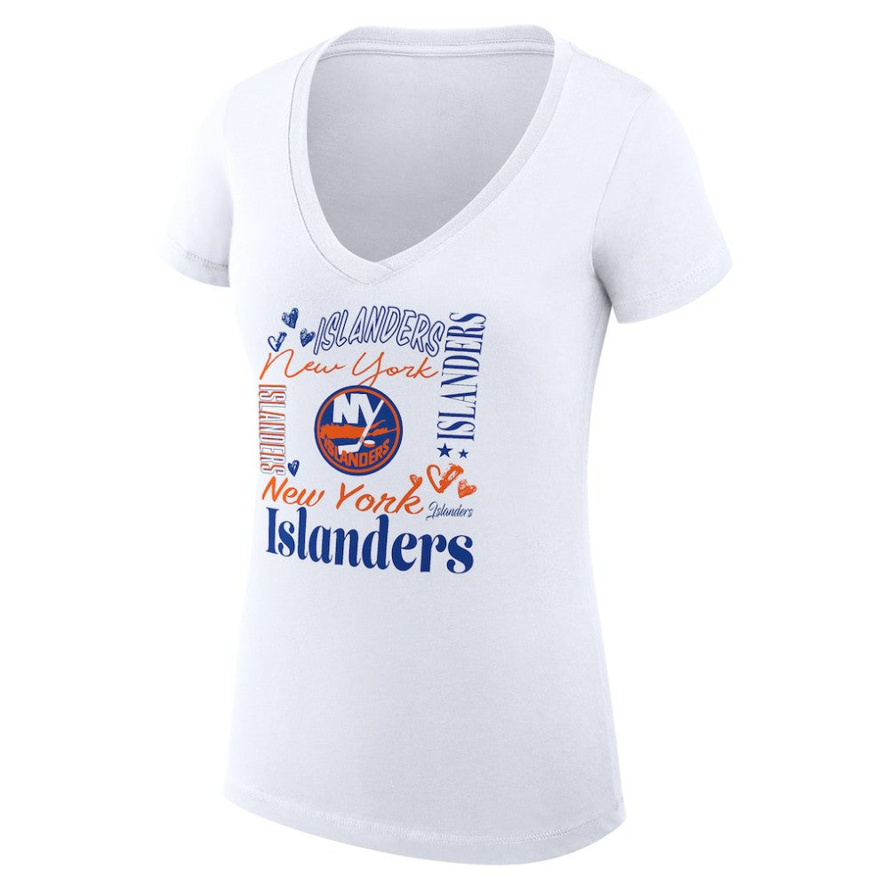 New York Islanders G-III 4Her by Carl Banks Women's Super-Slim Fit Lightweight Collage Team Graphic T-Shirt -  NHL T-shirts